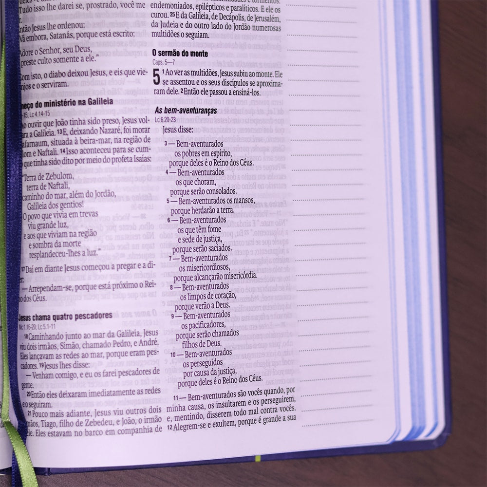 Bíblia Sagrada Grande Deus| NAA | Letra Grande | Capa Dura Jornada