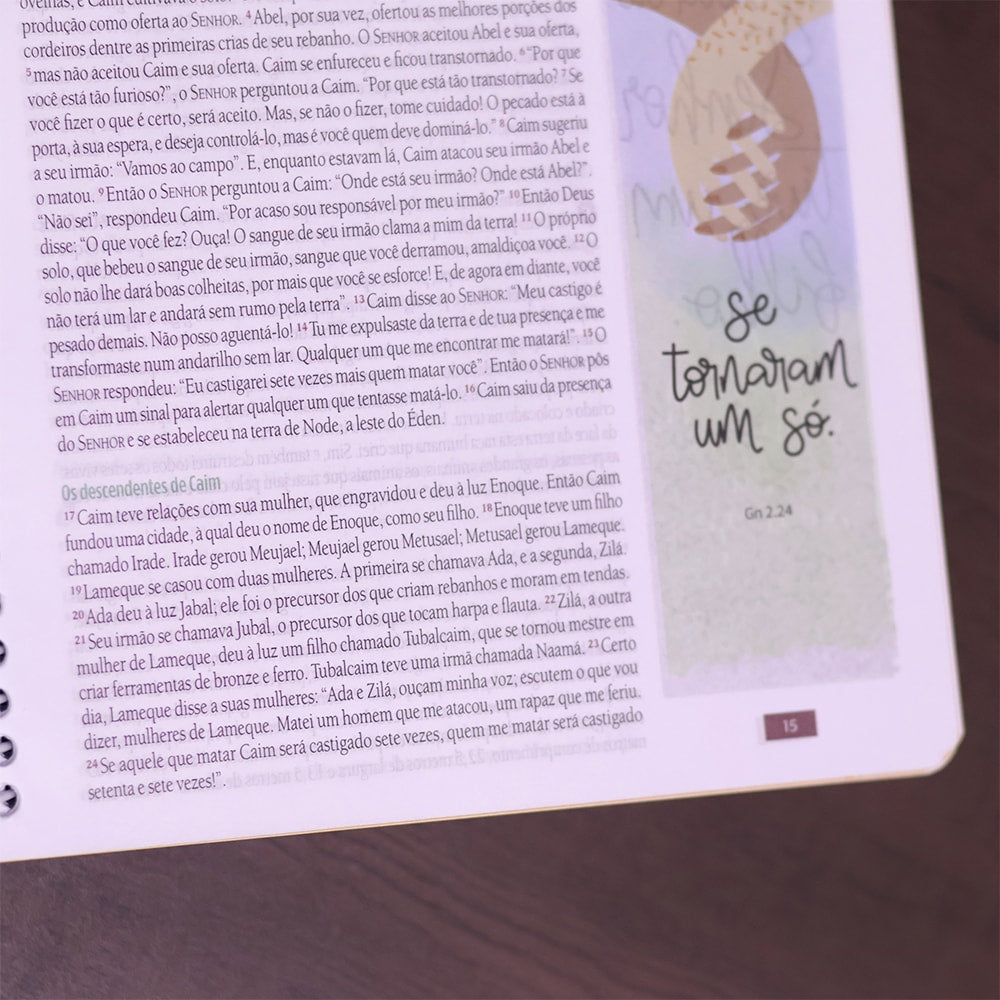Bíblia Anote Gratidão | NVT | Letra Grande | Capa Dura