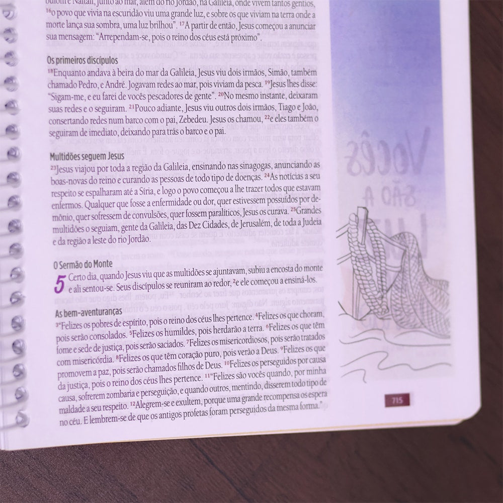 Bíblia Anote Gratidão | NVT | Letra Grande | Capa Dura