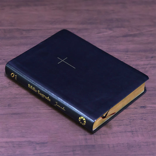Bíblia Sagrada Cruz | NAA | Letra Grande | Capa luxo Preta