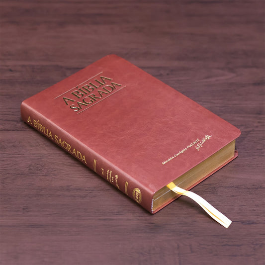 Bíblia Sagrada| ACF | Letra Gigante | Capa Luxo Caramelo