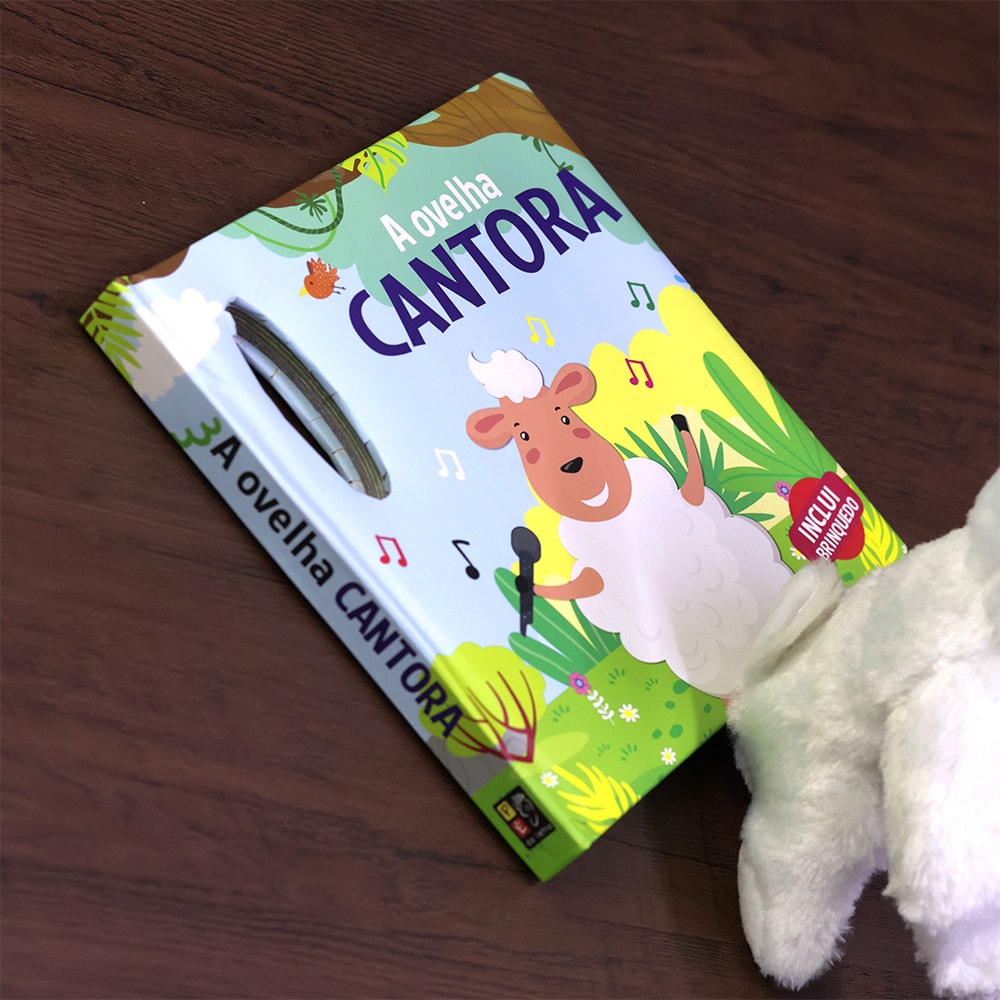 A Ovelha Cantora | Livro com Pelúcia | 1 a 4 Anos
