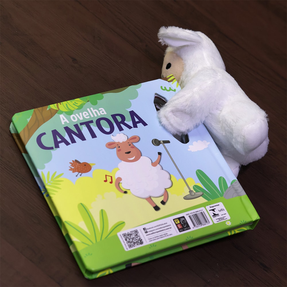 A Ovelha Cantora | Livro com Pelúcia | 1 a 4 Anos