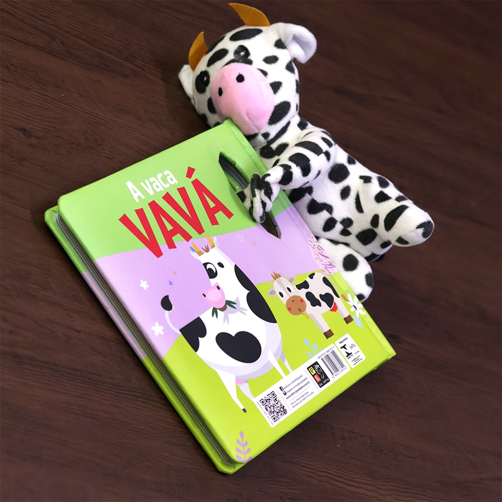A Vaca Vavá | Livro com Pelúcia | 1 a 4 Anos