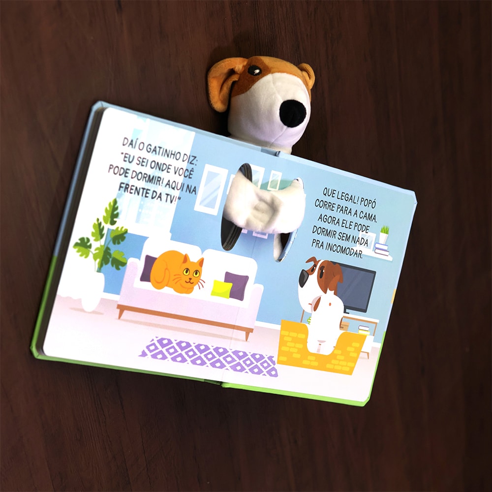Cachorro Dorminhoco | Livro com Pelúcia | 1 a 4 Anos