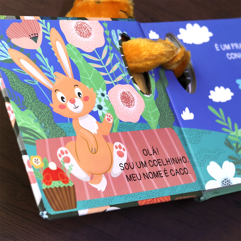 Sou um Coelho | Livro com Pelúcia | 1 a 4 Anos