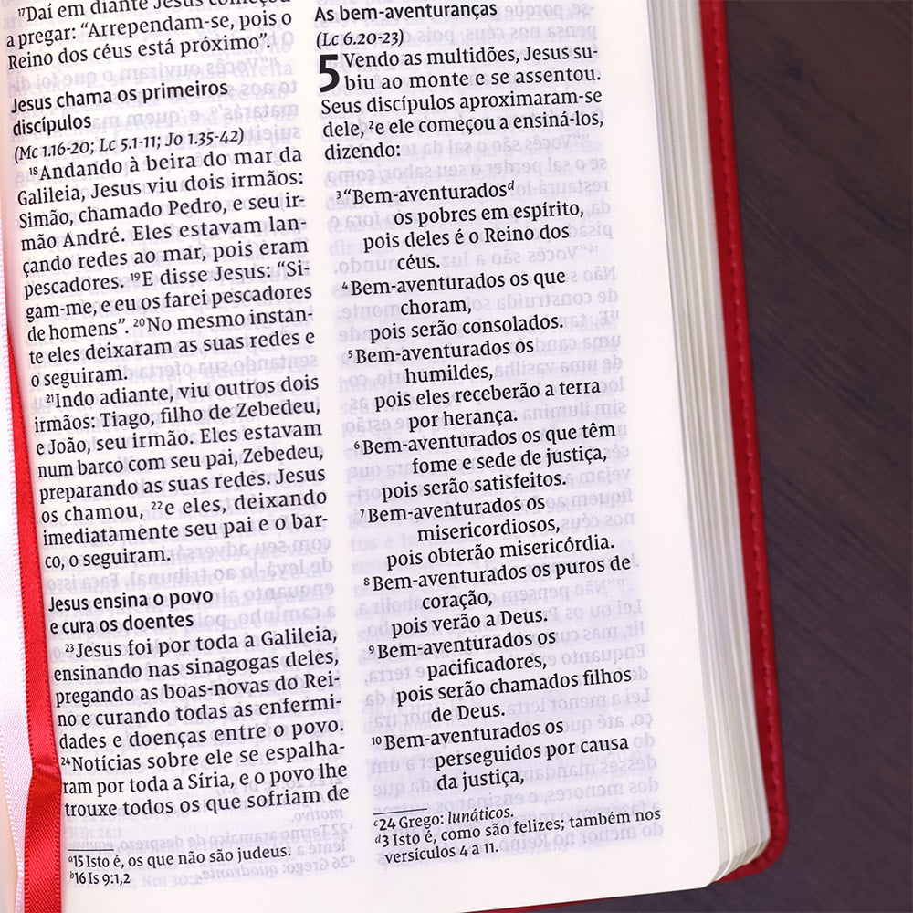 Bíblia Sagrada | NVI | Leitura Perfeita | Capa Couro Soft Rosado