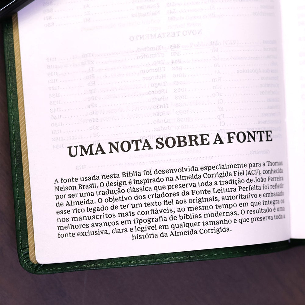 Bíblia Sagrada | ACF | Leitura Perfeita | Capa Couro Soft Verde