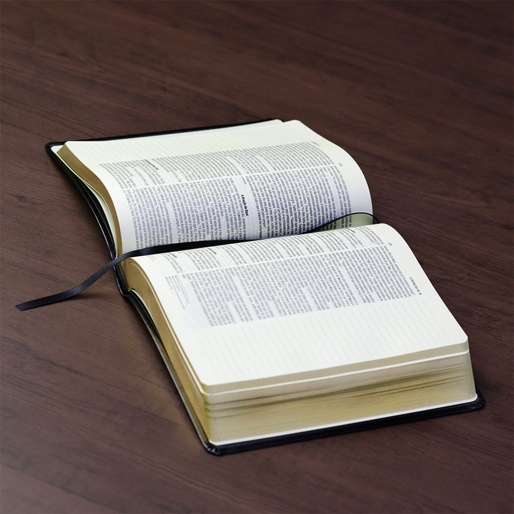 Bíblia Anote | NVI | Letra Normal | Capa Luxo Preta Dourada