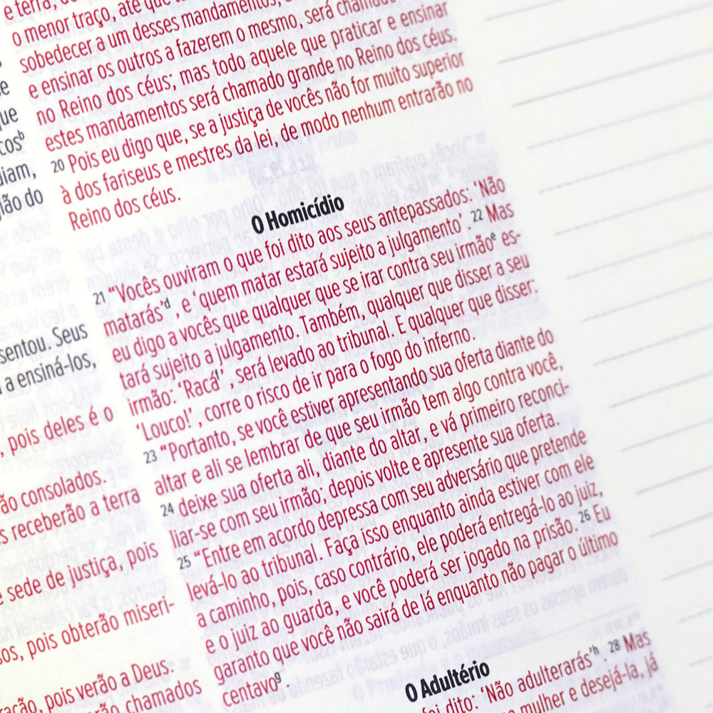 Bíblia Anote | NVI | Letra Normal | Capa Luxo Marrom