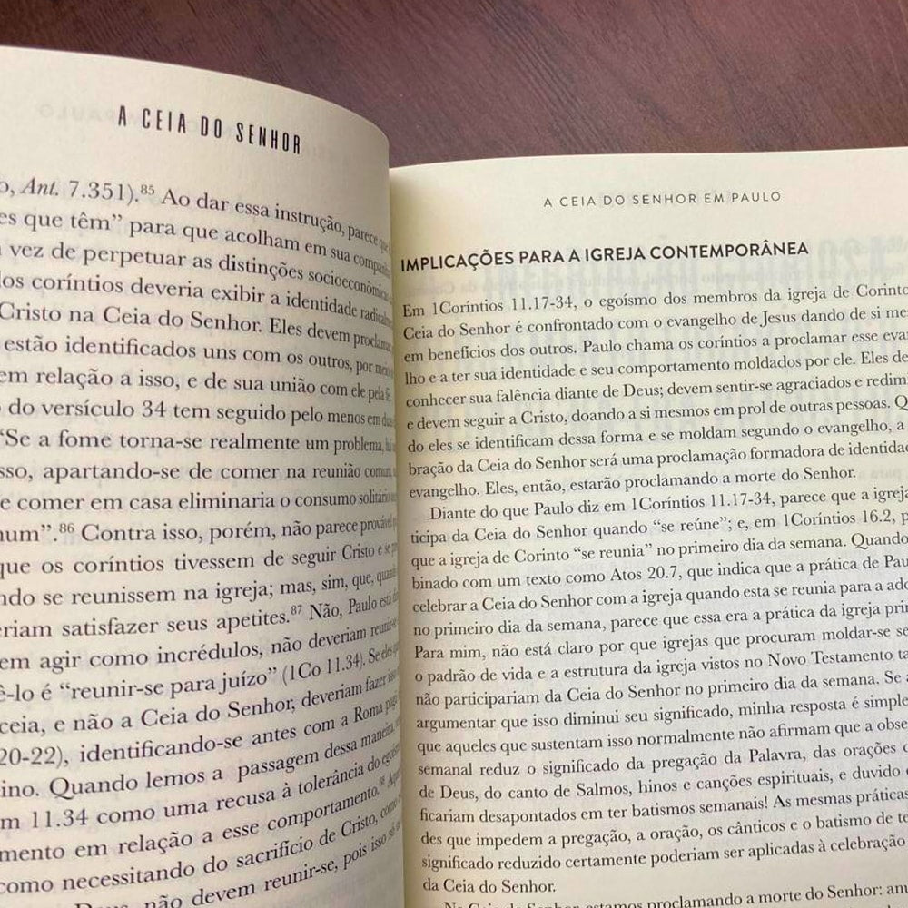 A Ceia do Senhor | Matthew R Schreiner e THomas R Crawford