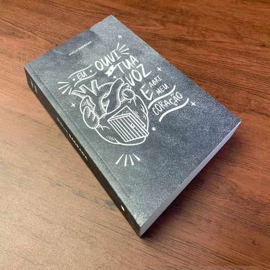Bíblia Sagrada Lettering Abri meu Coração | ARC | Letra Normal | Capa Brochura