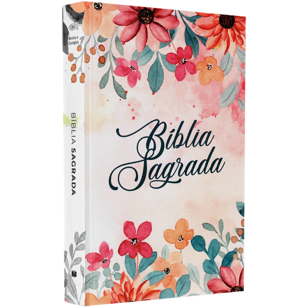 Bíblia Sagrada Flores | ARC | Letra Normal | Capa Brochura