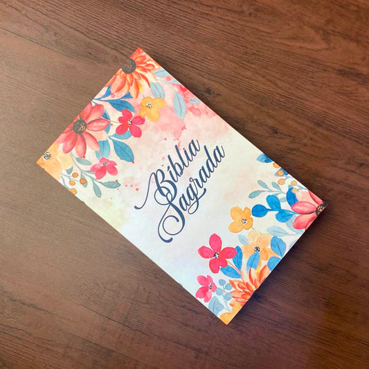 Bíblia Sagrada Flores | ARC | Letra Normal | Capa Brochura
