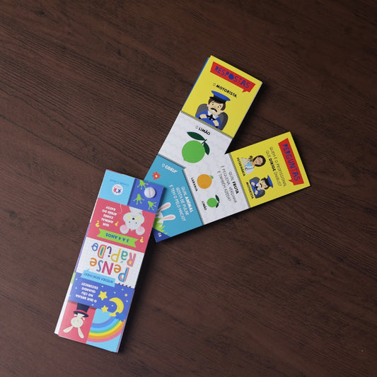 Livro Flash Cards Pense Rápido | 3 a 4 anos