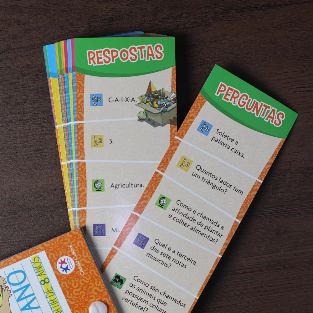 Livro Flash Cards Pense Rápido | 3° Ano | A Partir de 8 Anos