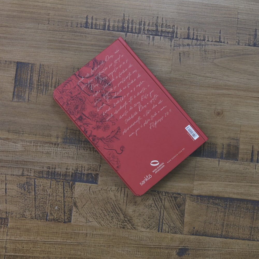 Biblia Flores Vermelhas | NAA | Letra Normal | Capa Dura