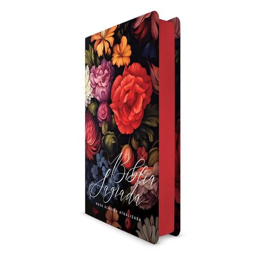 Biblia Flores Coloridas | NAA | Letra Normal | Capa Dura