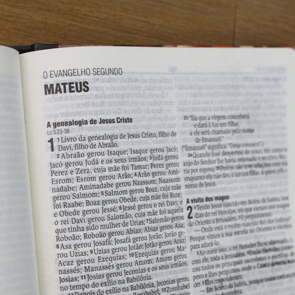 Biblia Flores Coloridas | NAA | Letra Normal | Capa Dura