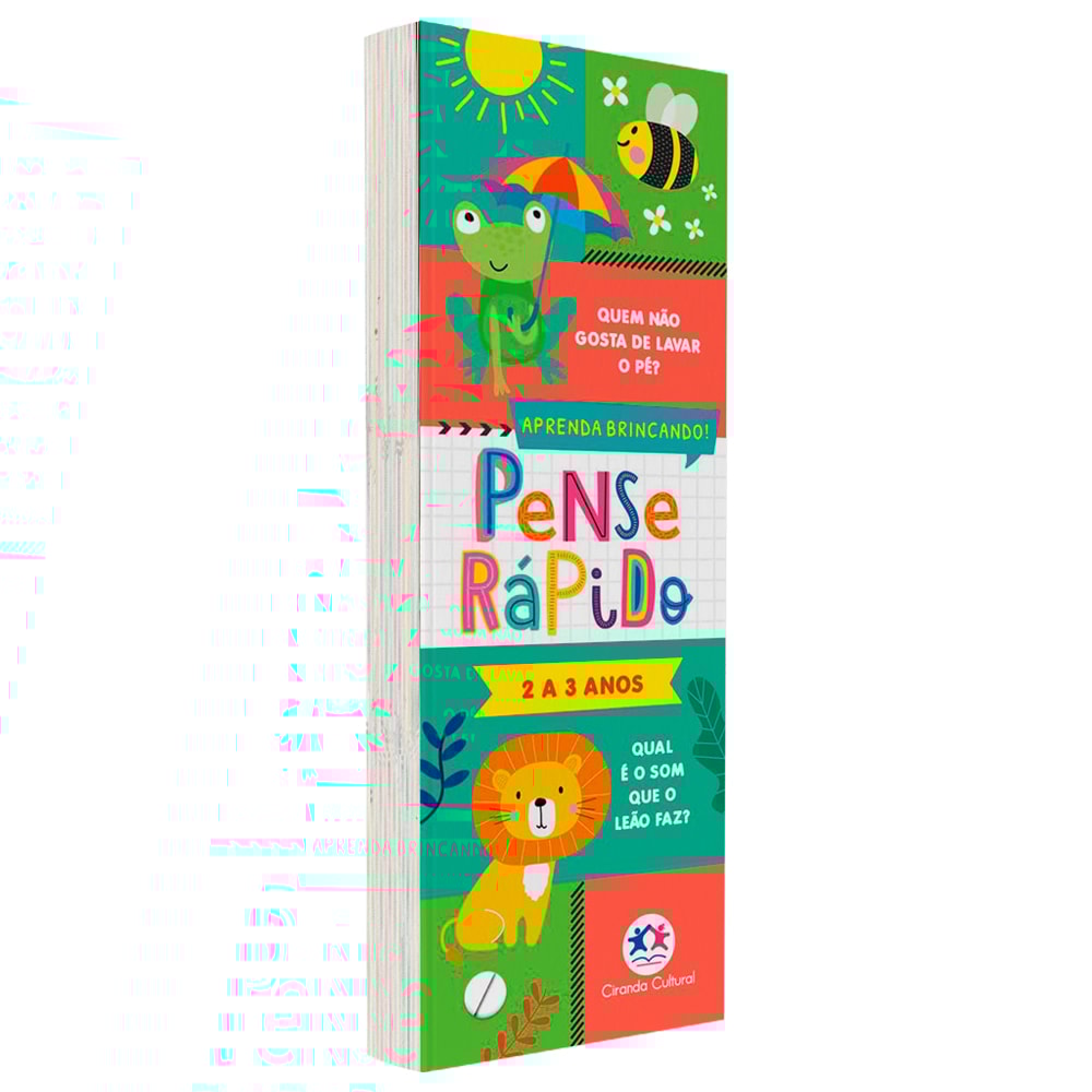 Livro Flash Cards Pense Rápido | 2 a 3 Anos