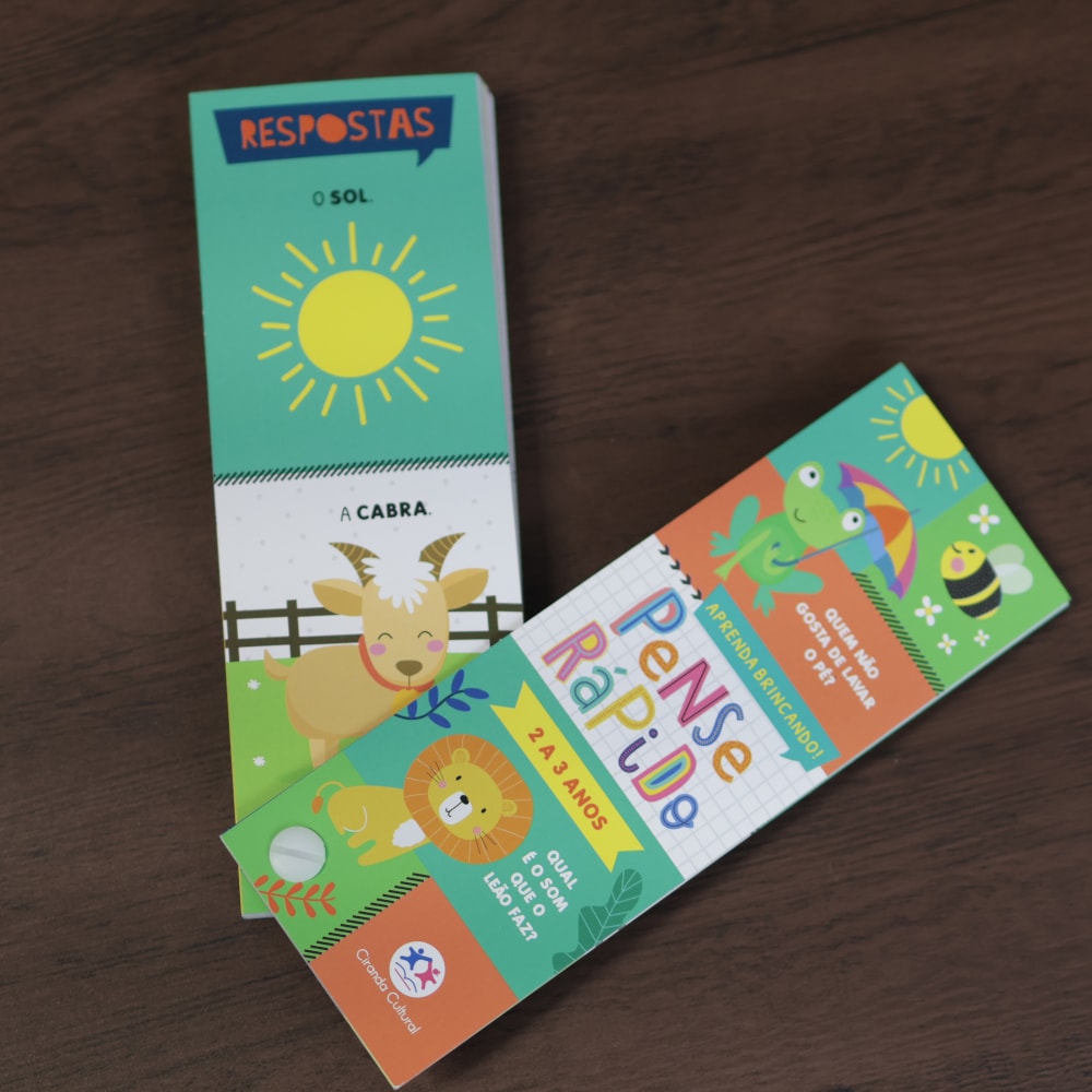 Livro Flash Cards Pense Rápido | 2 a 3 Anos