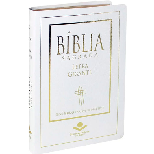 Bíblia Sagrada | Letra Gigante | NTLH | Capa Branca Luxo | Com Índice