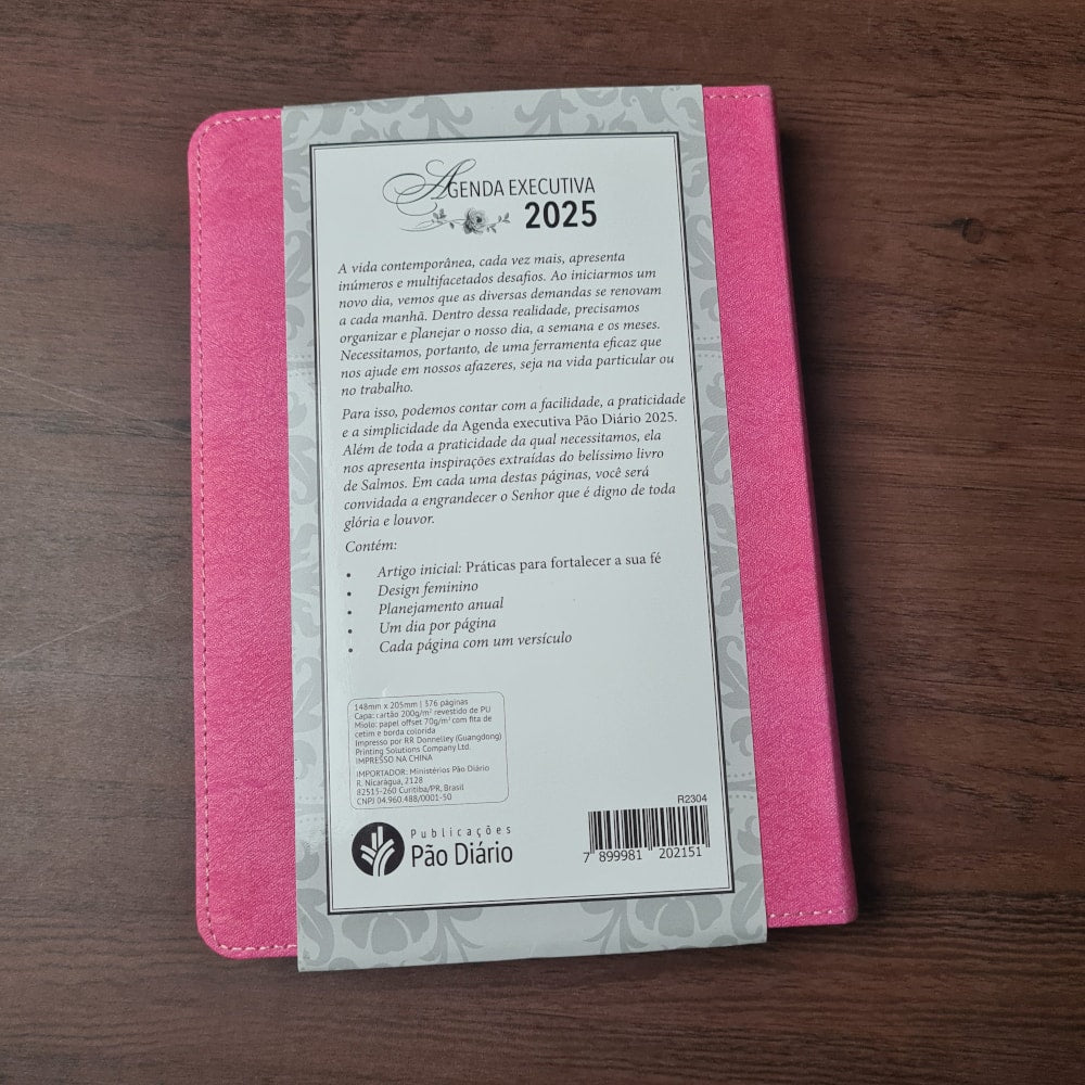 Agenda Executiva 2025 | Capa Luxo Feminina