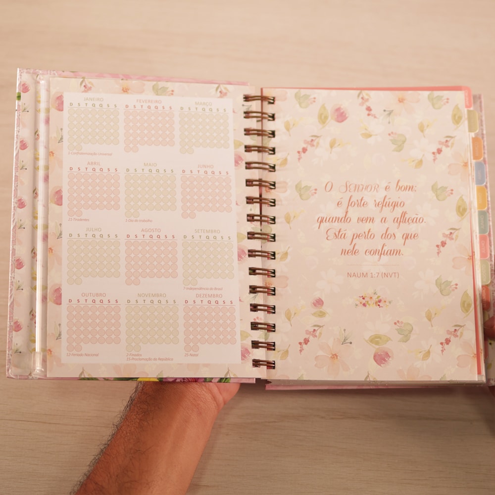 Planner Meu Plano com Deus | Abundância | Capa Dura Espiral