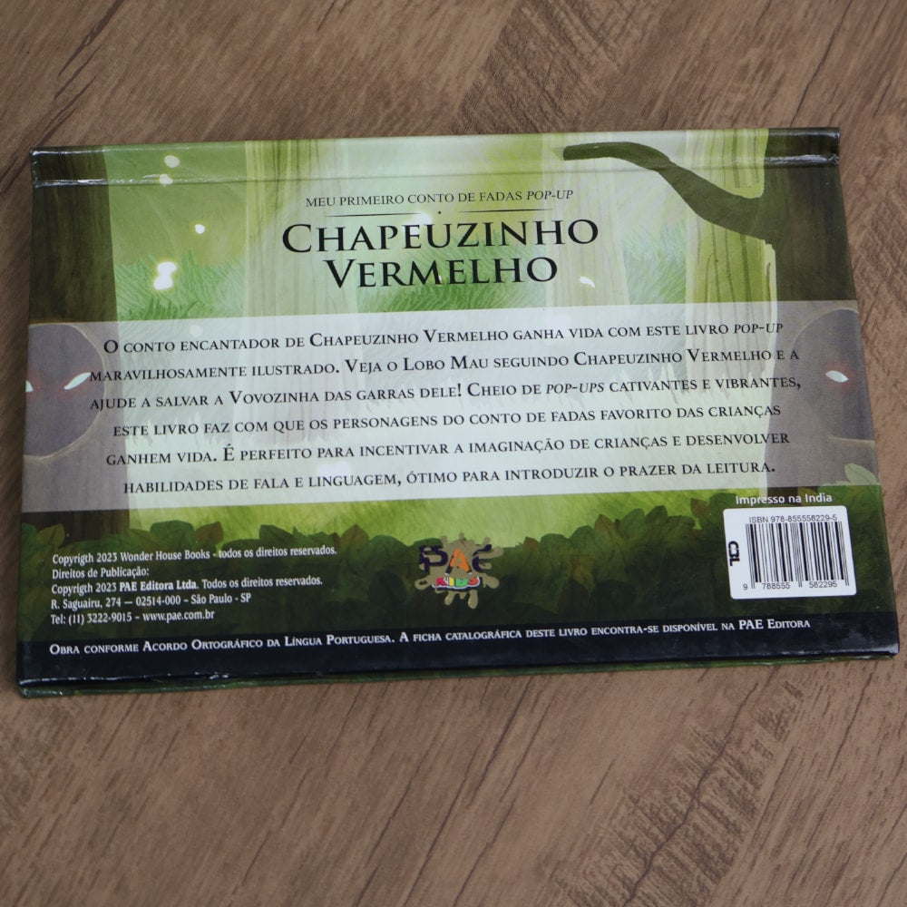 Meu Primeiro Conto de Fadas Pop-Up | Chapeuzinho Vermelho