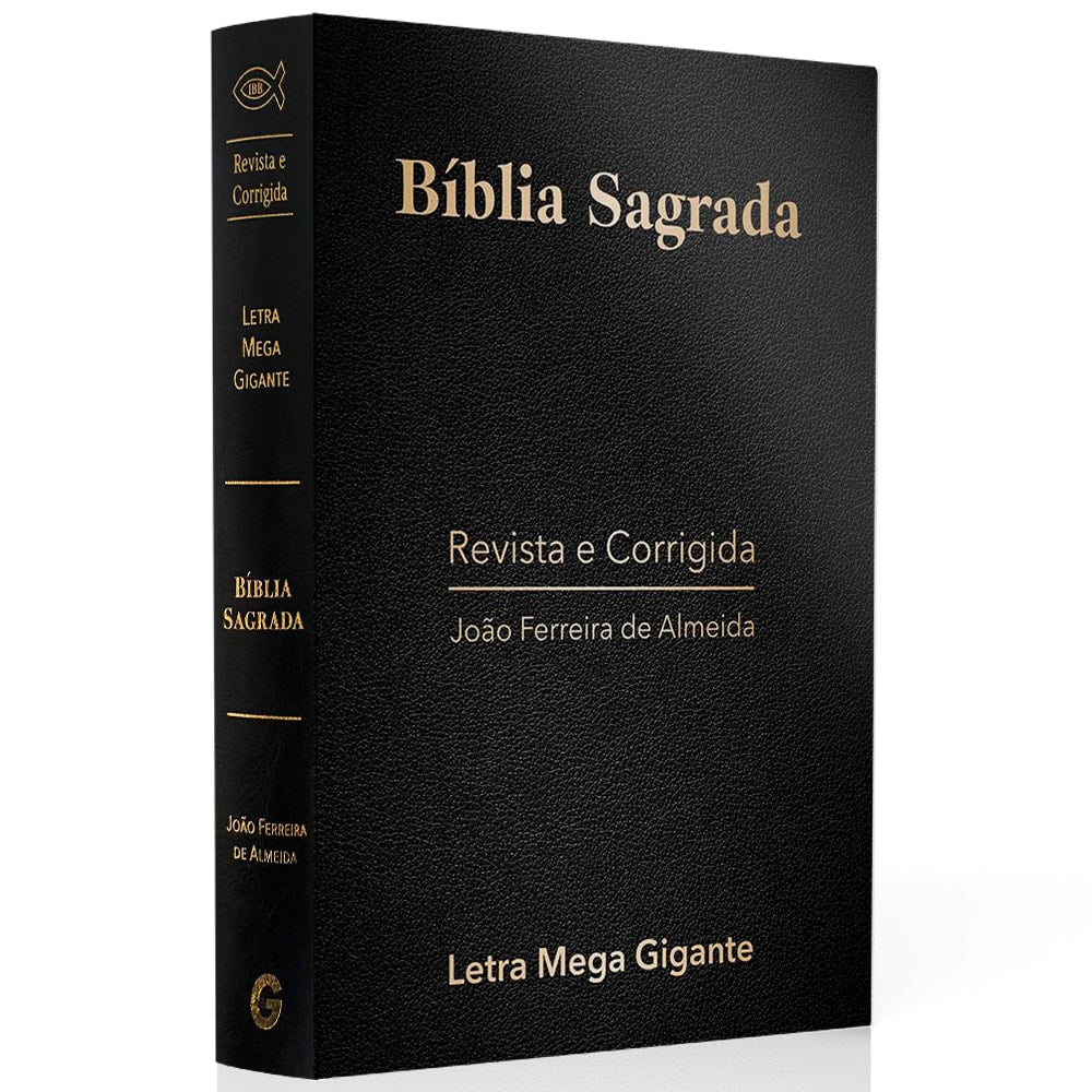 Bíblia Sagrada | ARC | Letra Mega Gigante | Luxo Preta