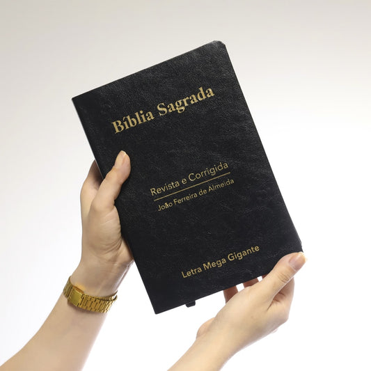 Bíblia Sagrada | ARC | Letra Mega Gigante | Luxo Preta