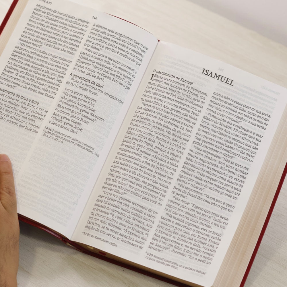 Bíblia Sagrada Leitura Perfeita | NVI | Letra Gigante | Capa Couro Soft Vinho