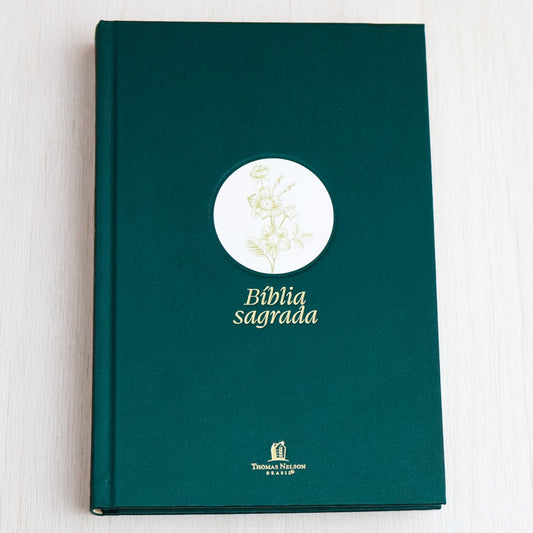Bíblia Sagrada | NVI | Letra Grande | Capa Dura | Flor Minimalista