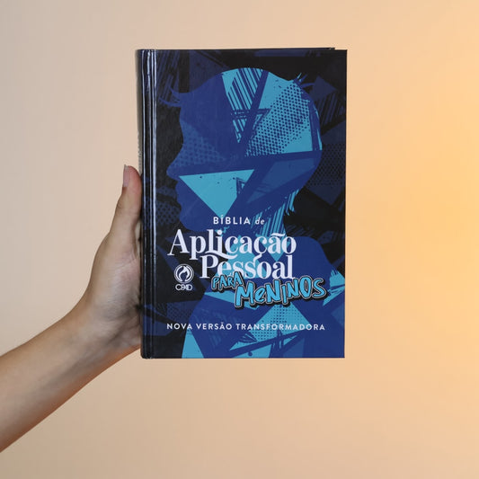 Bíblia de Estudo Aplicação Pessoal para Meninos | NVT | Média Azul | Capa Dura