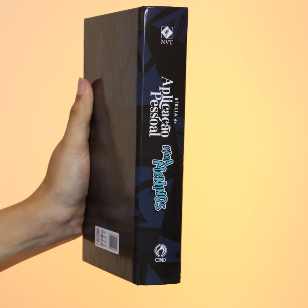 Bíblia de Estudo Aplicação Pessoal para Meninos | NVT | Média Azul | Capa Dura