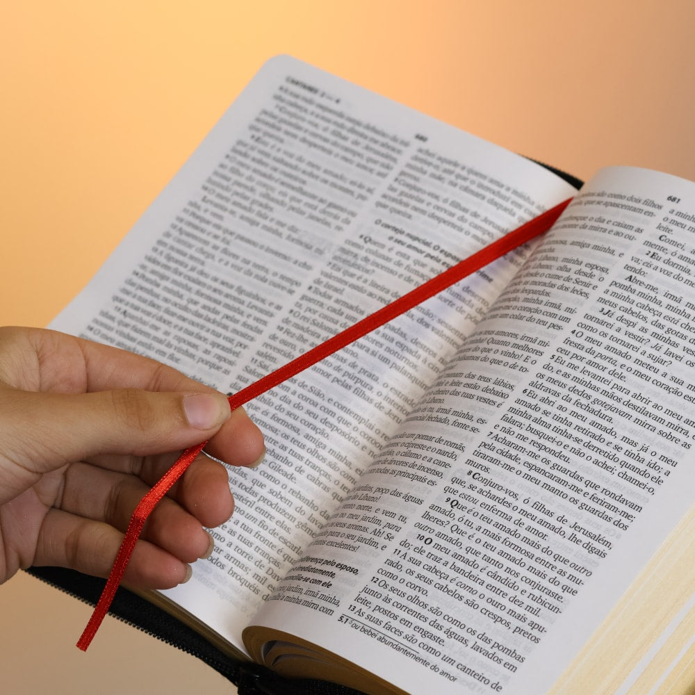 Bíblia Sagrada | ARC | Letra Grande | PJV | PU Zíper Harpa Cristã Preta