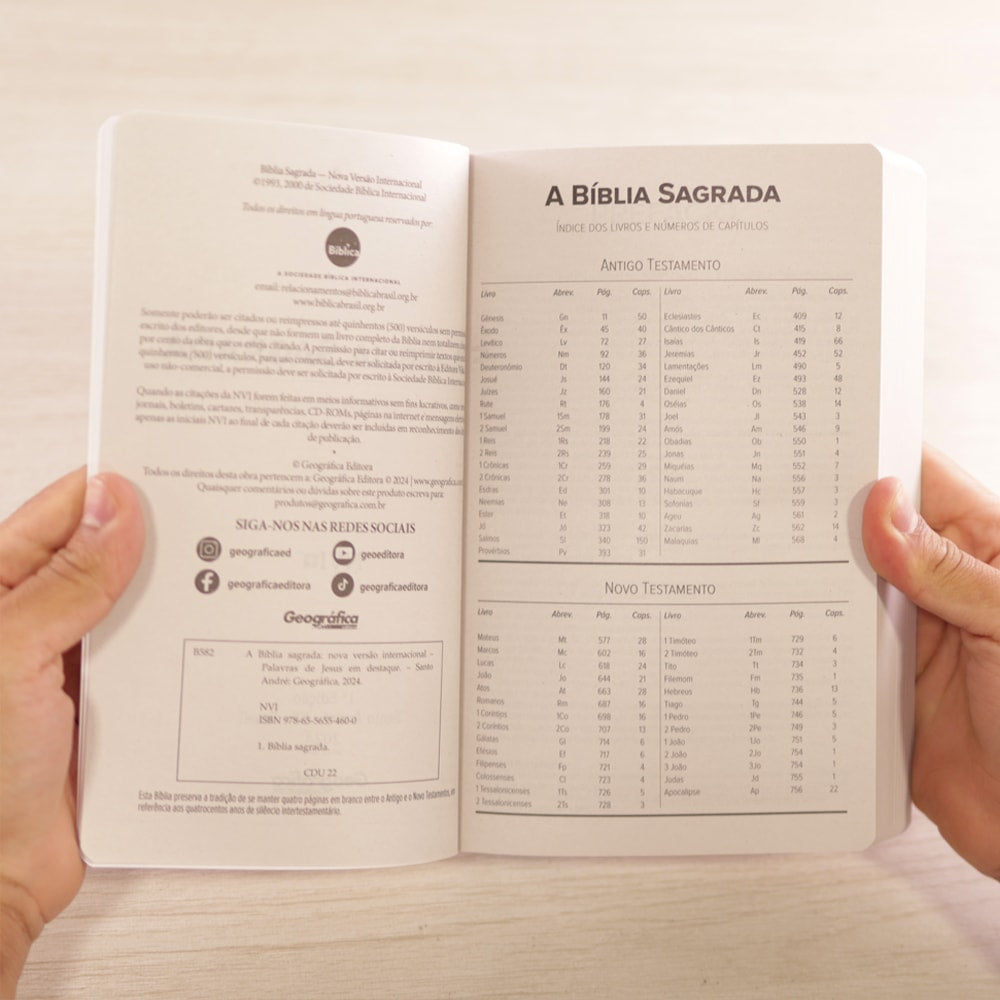 Bíblia Sagrada Minimalista Estrelas | NVI | Letra Normal | Capa Brochura