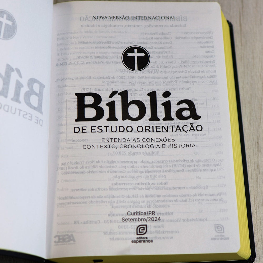 Bíblia Estudo Orientação | NVI | Letra Normal | Capa Black