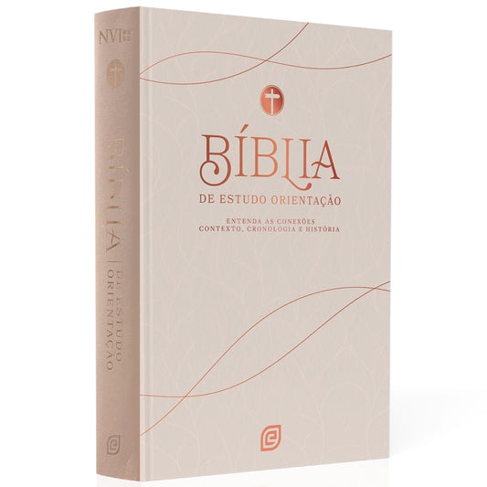 Bíblia Estudo Orientação | NVI | Letra Normal | Capa Rose Gold