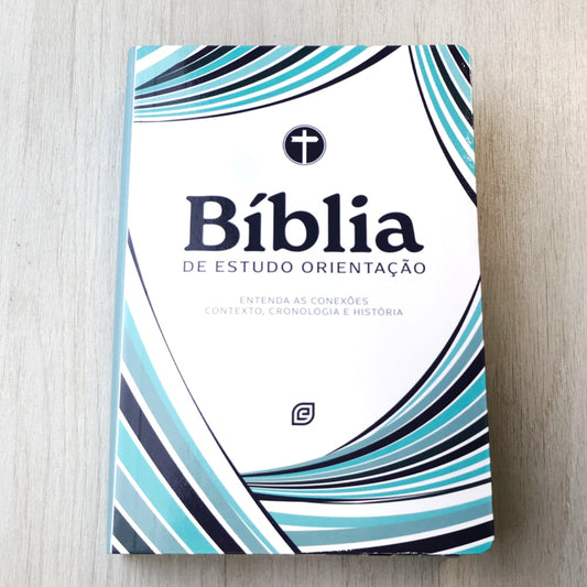Bíblia Estudo Orientação | NVI | Letra Normal | Capa Blue Waves