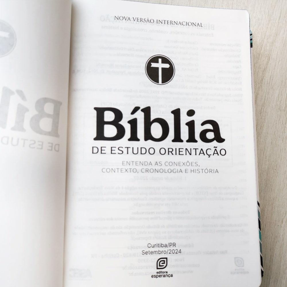 Bíblia Estudo Orientação | NVI | Letra Normal | Capa Blue Waves