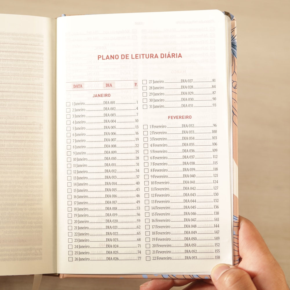 Bíblia Todo Dia com Espaço para Anotações | AM | Letra Normal | Capa Dura Primavera