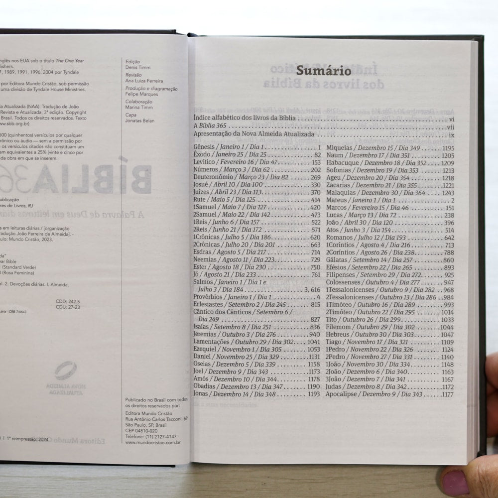 Bíblia 365 Tradicional | NAA | Letra Grande | Capa Dura