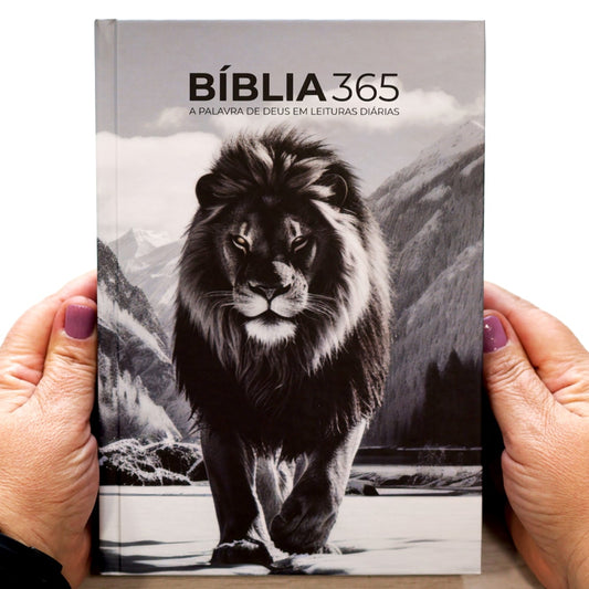Bíblia 365 Leão | NAA | Letra Grande | Capa Dura