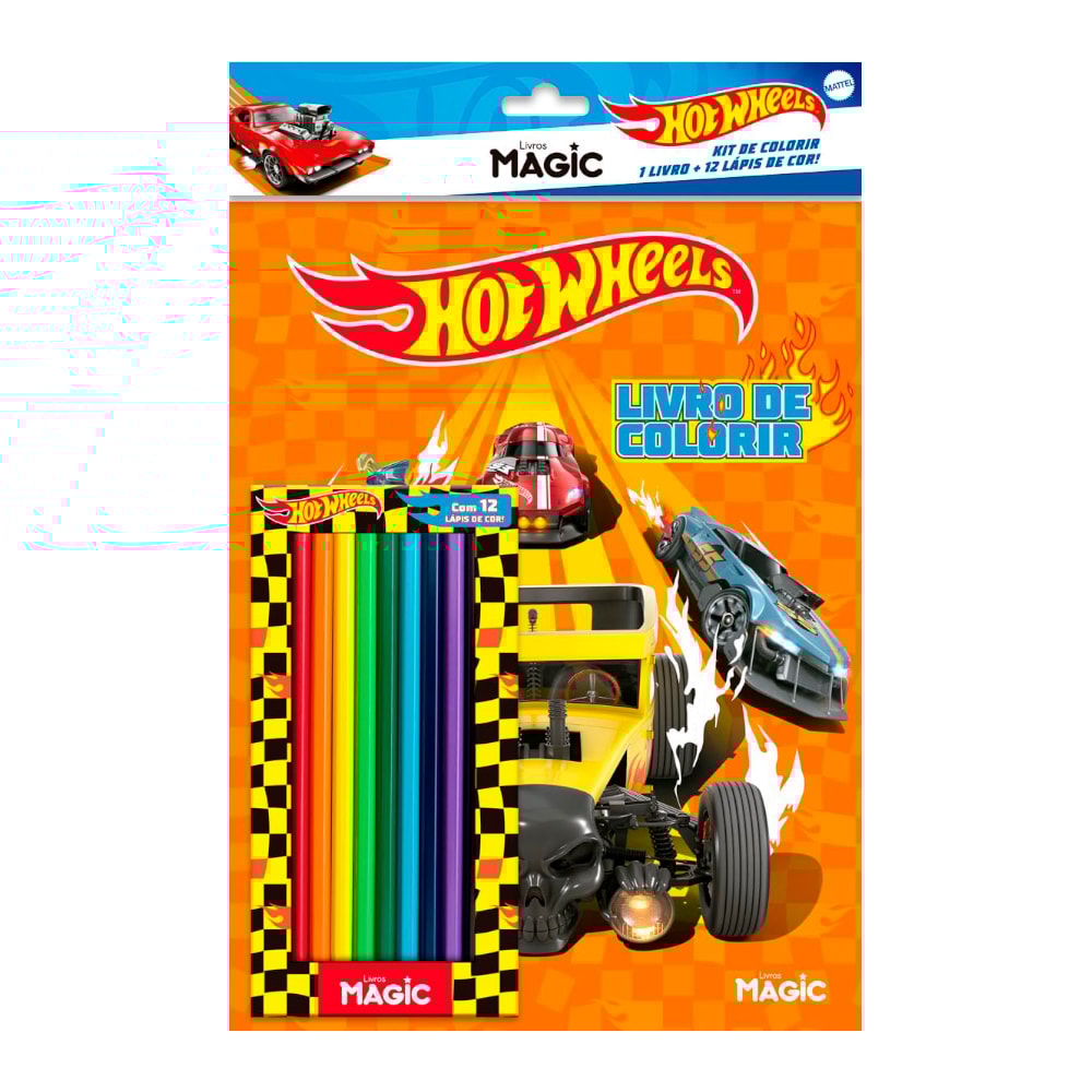 Hot Wheels | Kit Lápis de Colorir