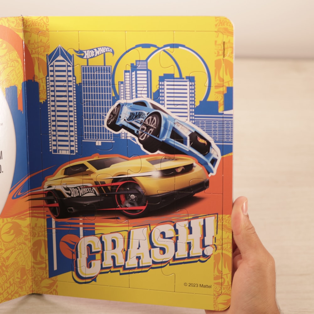 Hot Wheels | Velocidade na Pista | Livro com 4 Quebra-cabeças