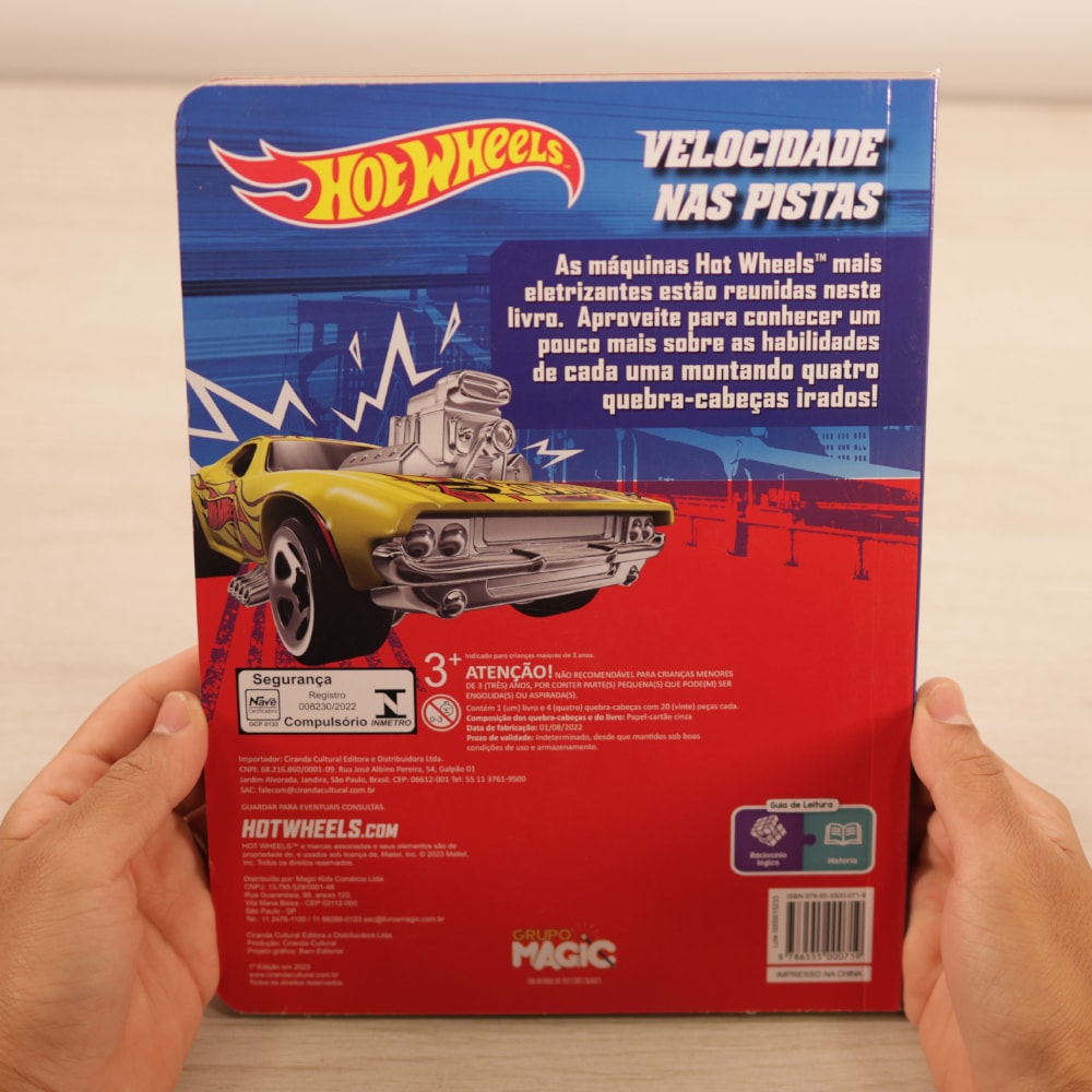 Hot Wheels | Velocidade na Pista | Livro com 4 Quebra-cabeças