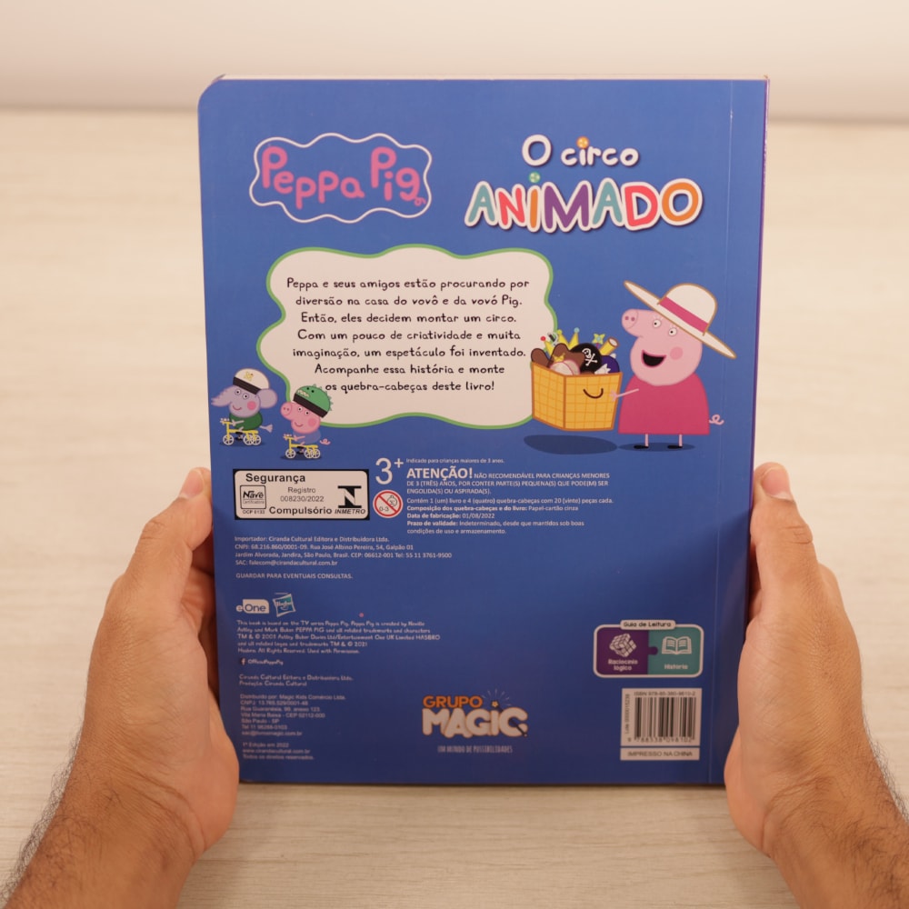 Peppa Pig | O Circo Animado | Livro com 4 Quebra-cabeças