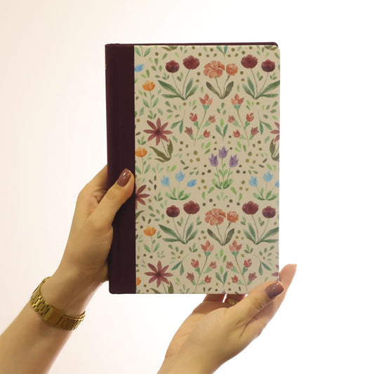 Bíblia da Mulher de Fé | NVI | Letra Grande | Capa Dura | Tecido Vinho Aquarela