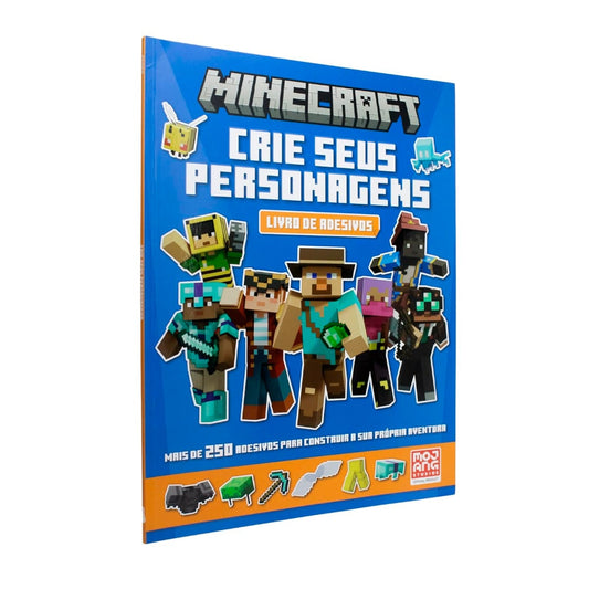 Minecraft | Crie Seu Personagem | Livros De Adesivos